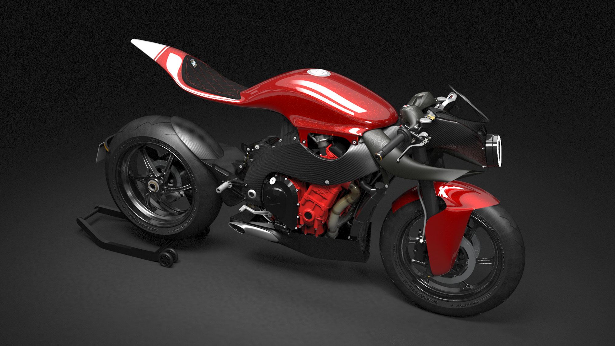 MV agusta F4  with seat frame by Mgraphisme